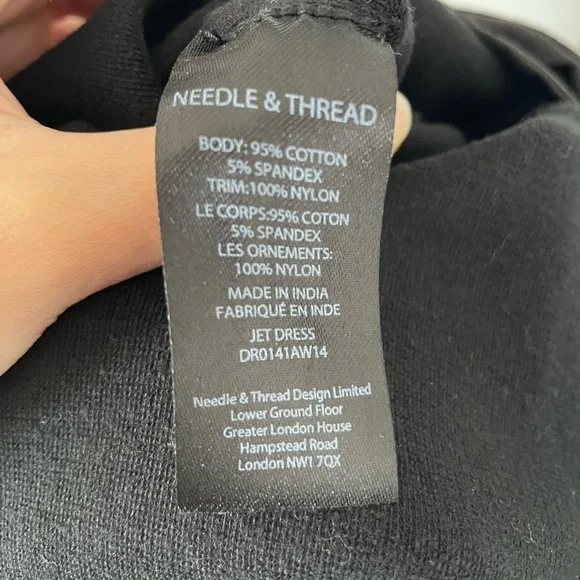 Needle & Thread black mini dress - Picture 6 of 6